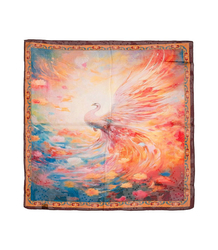 Elegantní dámská šála s šíleným vzorem 70x70