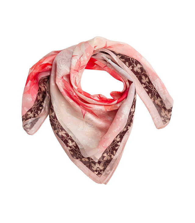 Elegantní dámská šála s šíleným vzorem 70x70