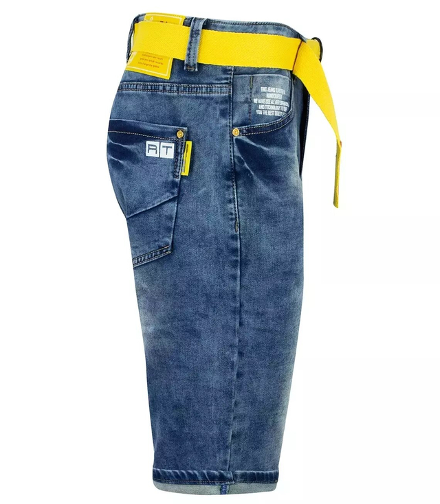 Pánské džínové šortky + pásek