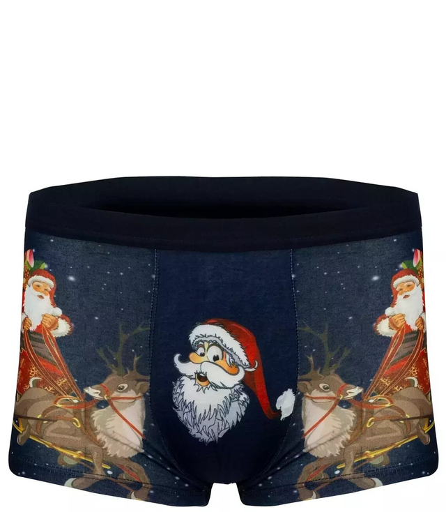 Pánské vánoční boxerky Santa PLUS SIZE