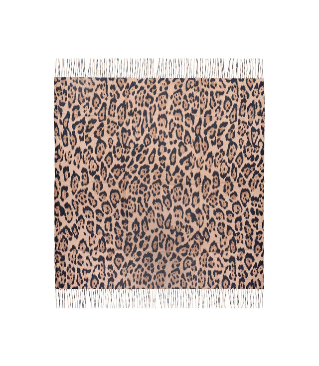 Dámská šála s módním vzorem pantera 100x100