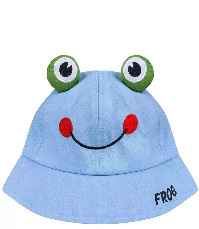 Dětský hluboký klobouk s žabíma očima