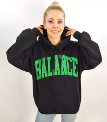 BALANCE oversize unisex mikina s velkými nápisy