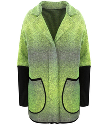 Teplý kabát bunda OMBRE svetr