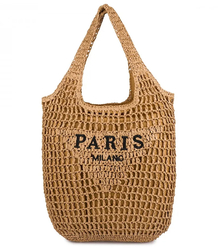 PARIS MILANO letní pletená taška přes rameno