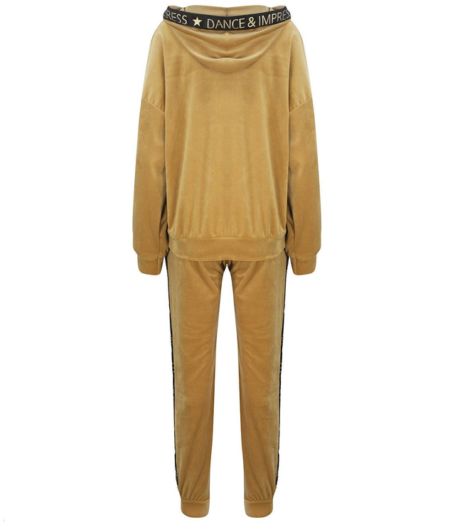 Velurová souprava DRES s opaskem