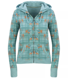 Sportovní mikina na zip s potiskem ALL OVER s kapucí