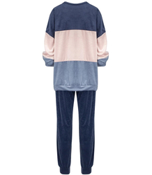 Velurový sportovní teplákový komplet PLUS SIZE INGA