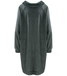 Šaty Velurová mikina s nápisem