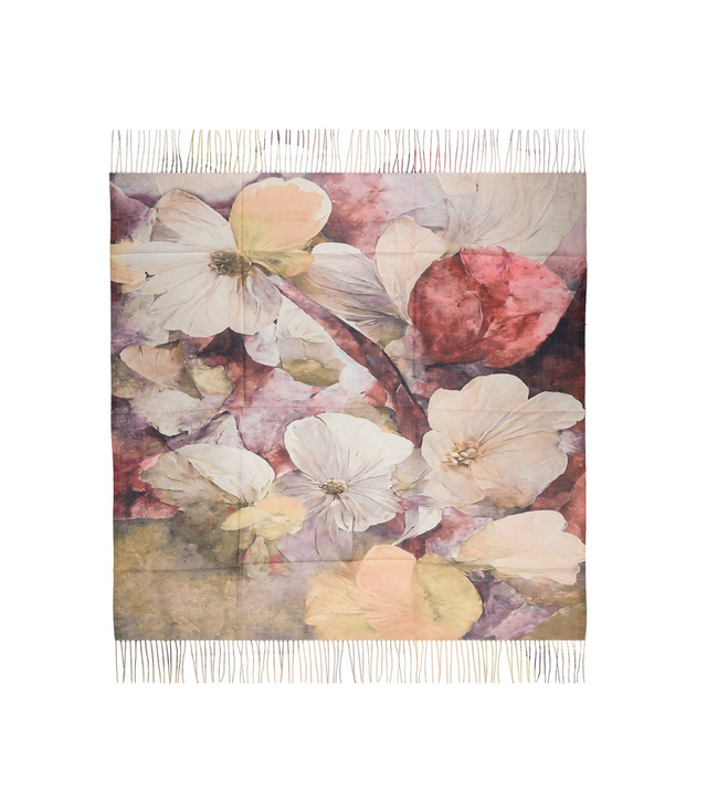 Dámský šátek s květinovým vzorem 100x100