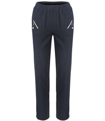 Pohodlné kalhoty s elastickým pasem zimní