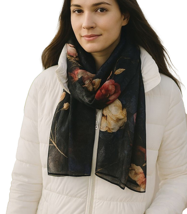 Dámský vzorovaný šátek 70x180