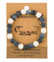 Pánský náramek s přírodními kameny