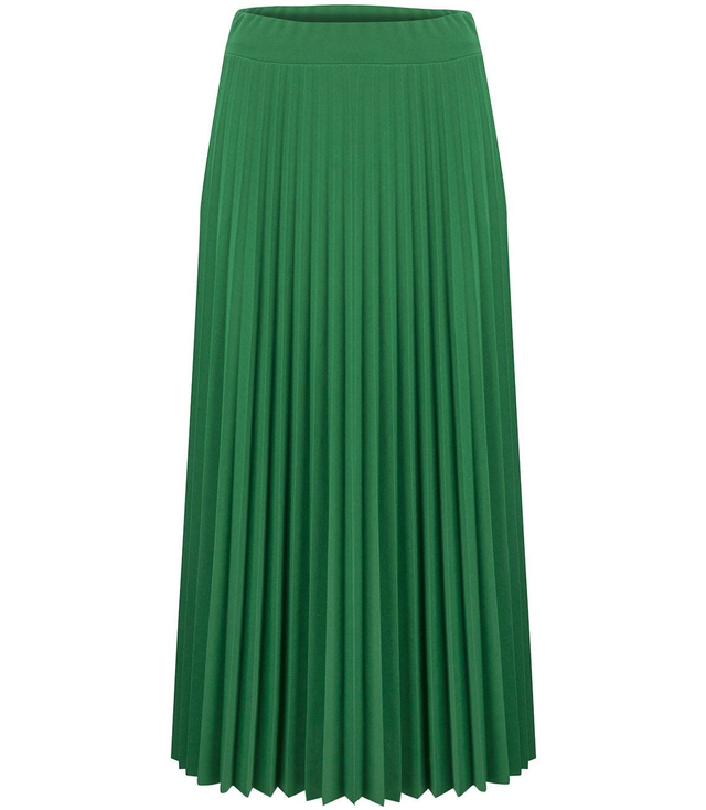 Plisovaná dlouhá midi maxi sukně černá