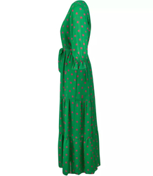 Dlouhé éterické pruhované šaty MAXI