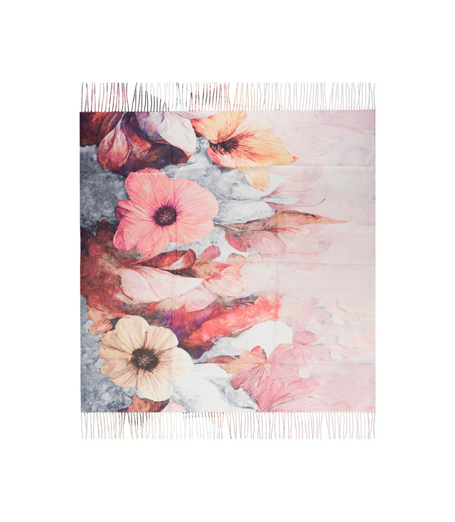 Dámský šátek s květinovým vzorem 100x100
