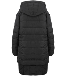 Černý dlouhý zimní kabát OVERSIZE bunda