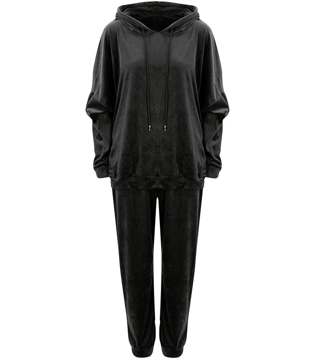 SPORT velurová mikina s kapucí PLUS SIZE Oversize