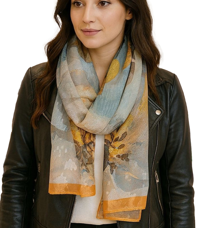 Dámský vzorovaný šátek 70x180