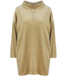 Volná velurová tunika PLUS SIZE