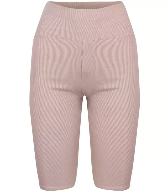 Krátké pruhované legíny plus size ELA