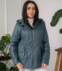 Dámská jarní přechodná bunda s kapucí LUIZA