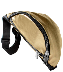 Klasický hladký ledvinový sáček z měkké ekokůže