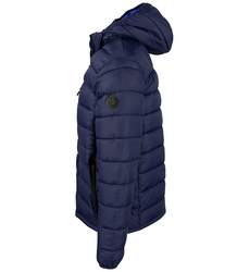 Pánská zimní prošívaná bunda s kapucí 