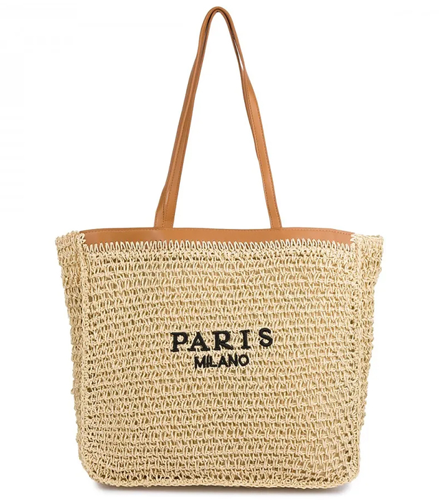 Kostkovaná nákupní taška PARIS MILANO