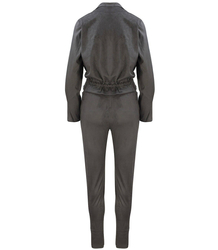 Tepláková souprava se semišovou bundou a kalhotami