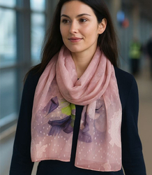 Dámský vzorovaný šátek 70x180