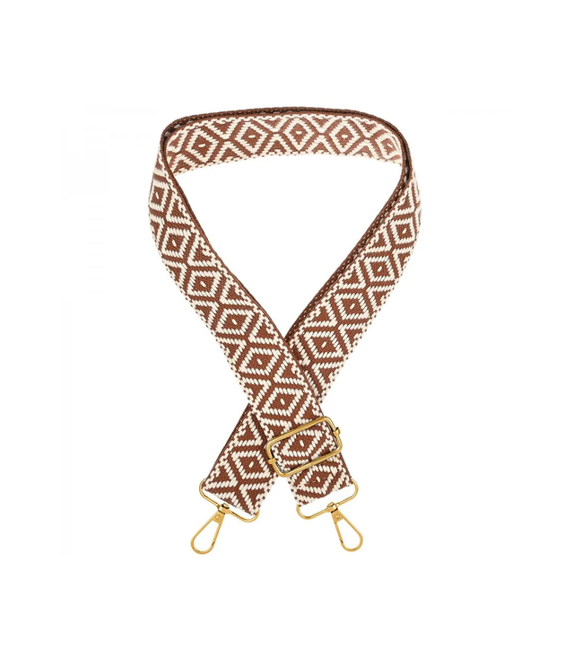 Módní pletený široký popruh kabelky nastavitelný