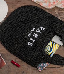 PARIS MILANO letní pletená taška přes rameno