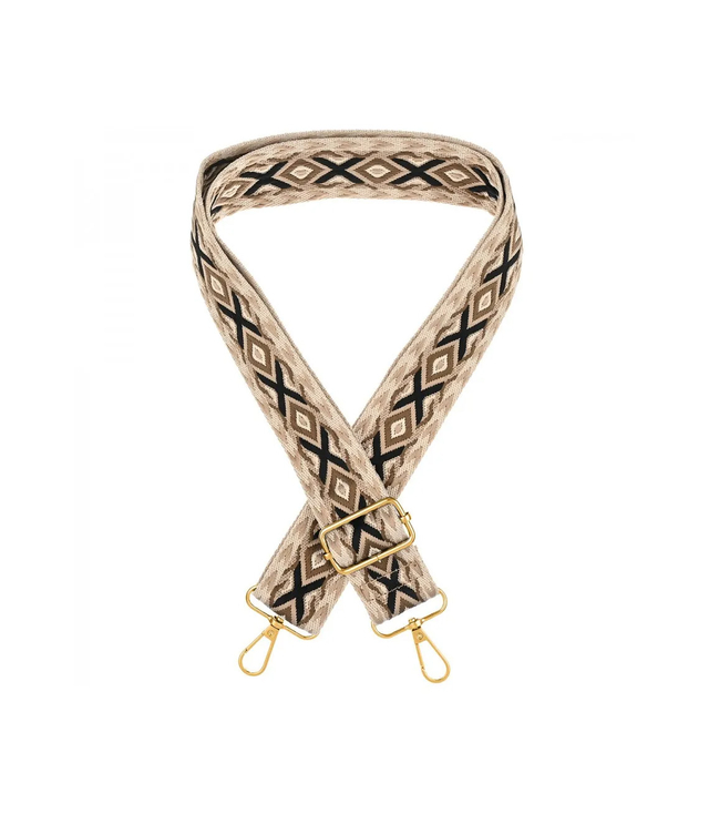 Módní pletený široký popruh kabelky nastavitelný