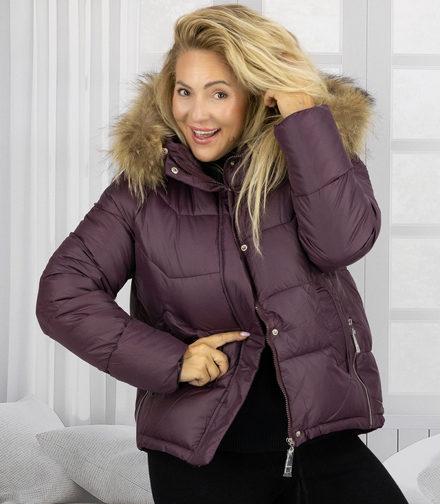 WINTER QUEEN teplá zimní bunda delší bomber bunda