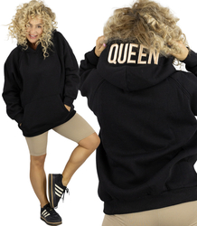  Dámská mikina oversize s výšivkou QUEEN