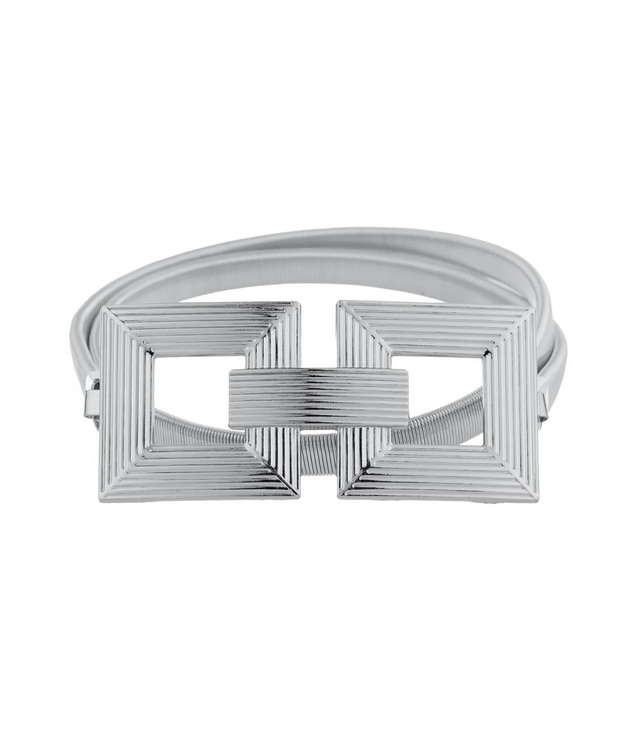 Dámský pásek s ozdobnou sponou k šatům