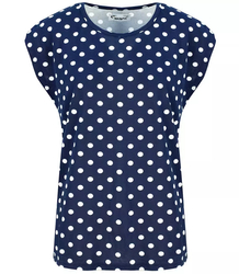 Dámská halenka top Tričko s potiskem hrášek