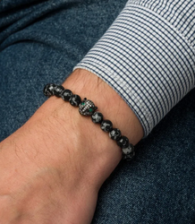 Pánský náramek s přírodními kameny