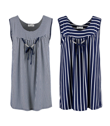 Minišaty SAMANTHA s námořními pruhy a ozdobnými korálky