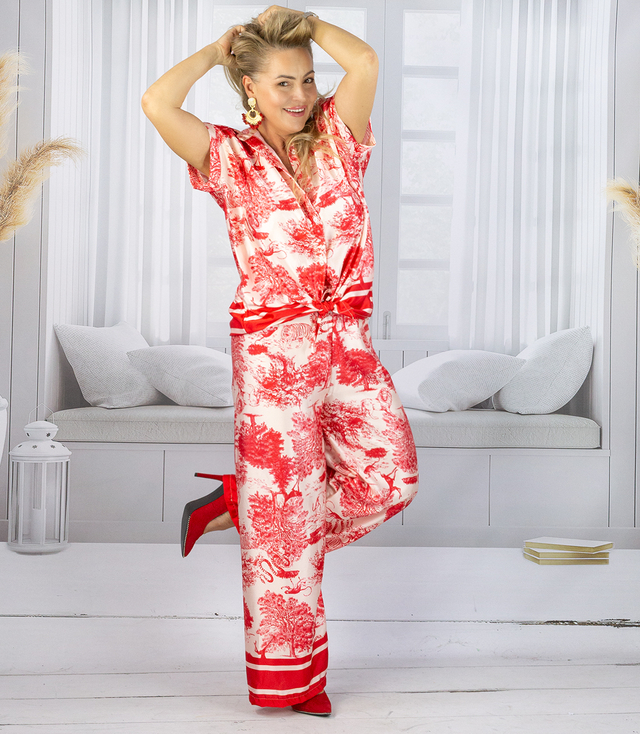 Elegantní dámská souprava s potiskem toile de Jouy " COLETTE