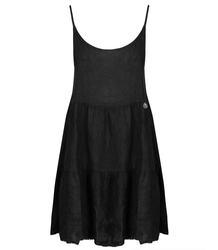 Letní plátěné šaty s otevřenými ramínky LANILA