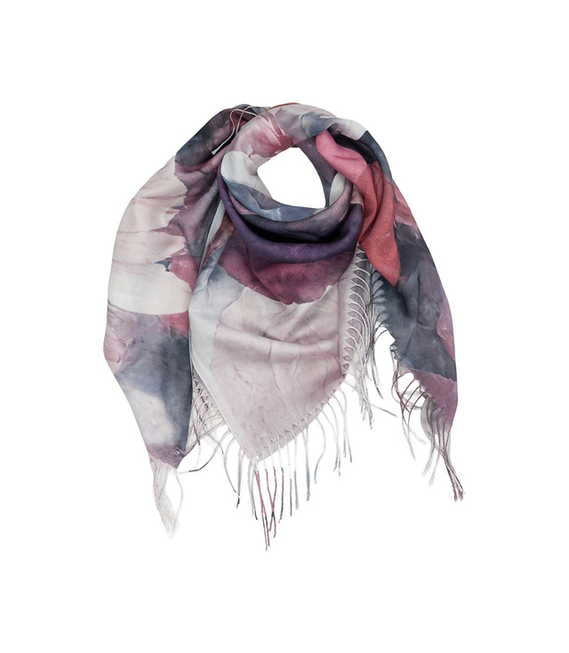 Dámský šátek s květinovým vzorem 100x100