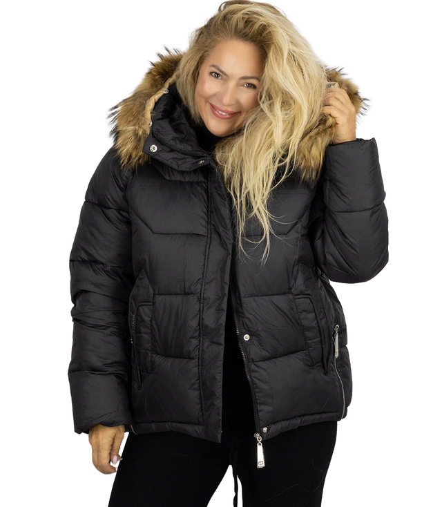 WINTER QUEEN teplá zimní bunda delší bomber bunda