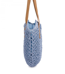 Dámská plážová taška boho openwork pro letní košík shopper