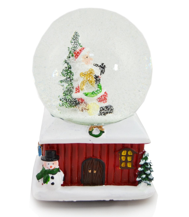 SNĚHOVÁ KOULE S HRACÍ SKŘÍŇKOU MIKOŁAJKI