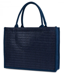 Nákupní taška PARIS MILANO pletená letní plážová taška velká ekologická taška