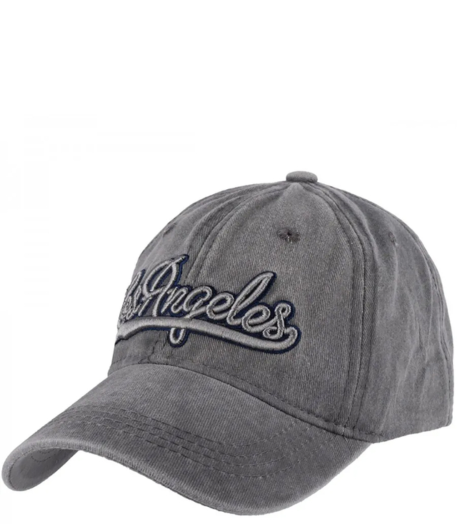 Vintage zničená nastavitelná unisex vyšívaná baseballová čepice LOS ANGELES