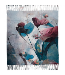 Dámský čtvercový šátek s třásněmi AGRAFKA