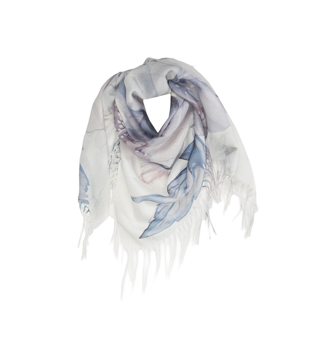 Dámský šátek s květinovým vzorem 100x100